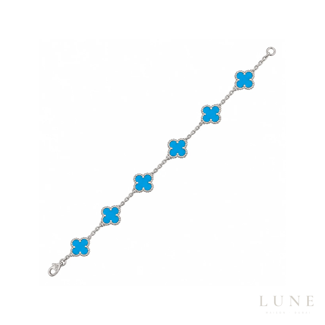 Van Cleef Motif Turqouise Bracelet