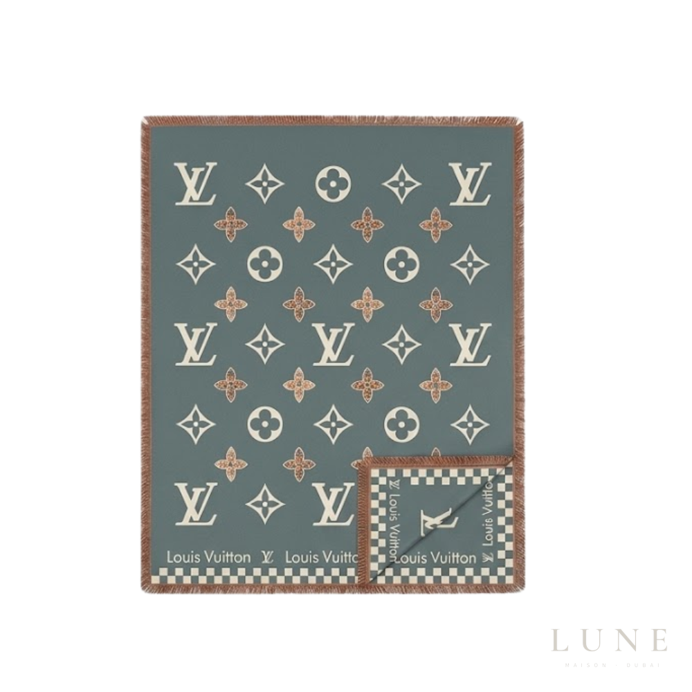 Louis Vuitton Monogram Bleu Canard Scarf