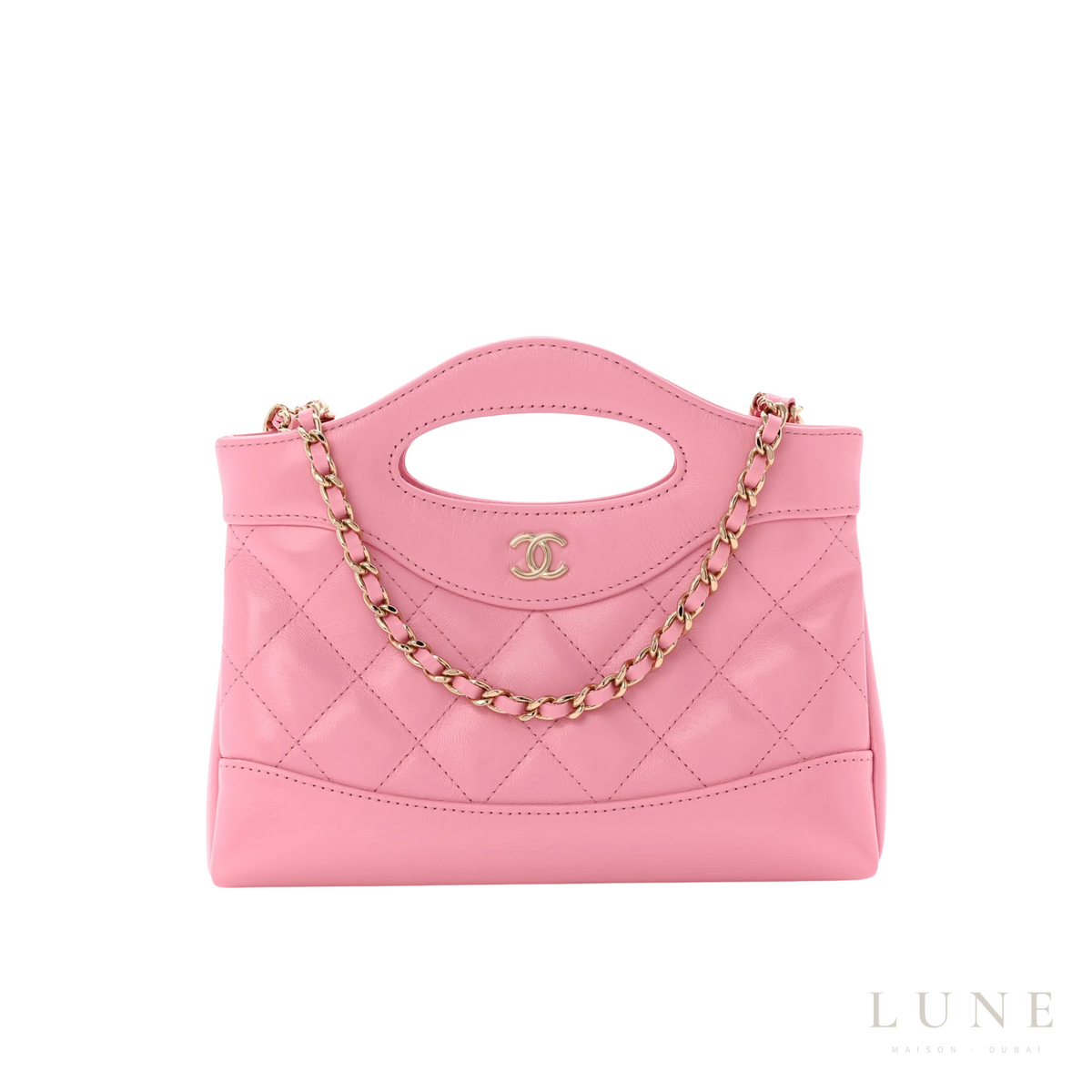 Chanel 31 Nano Pink Leather Bag
