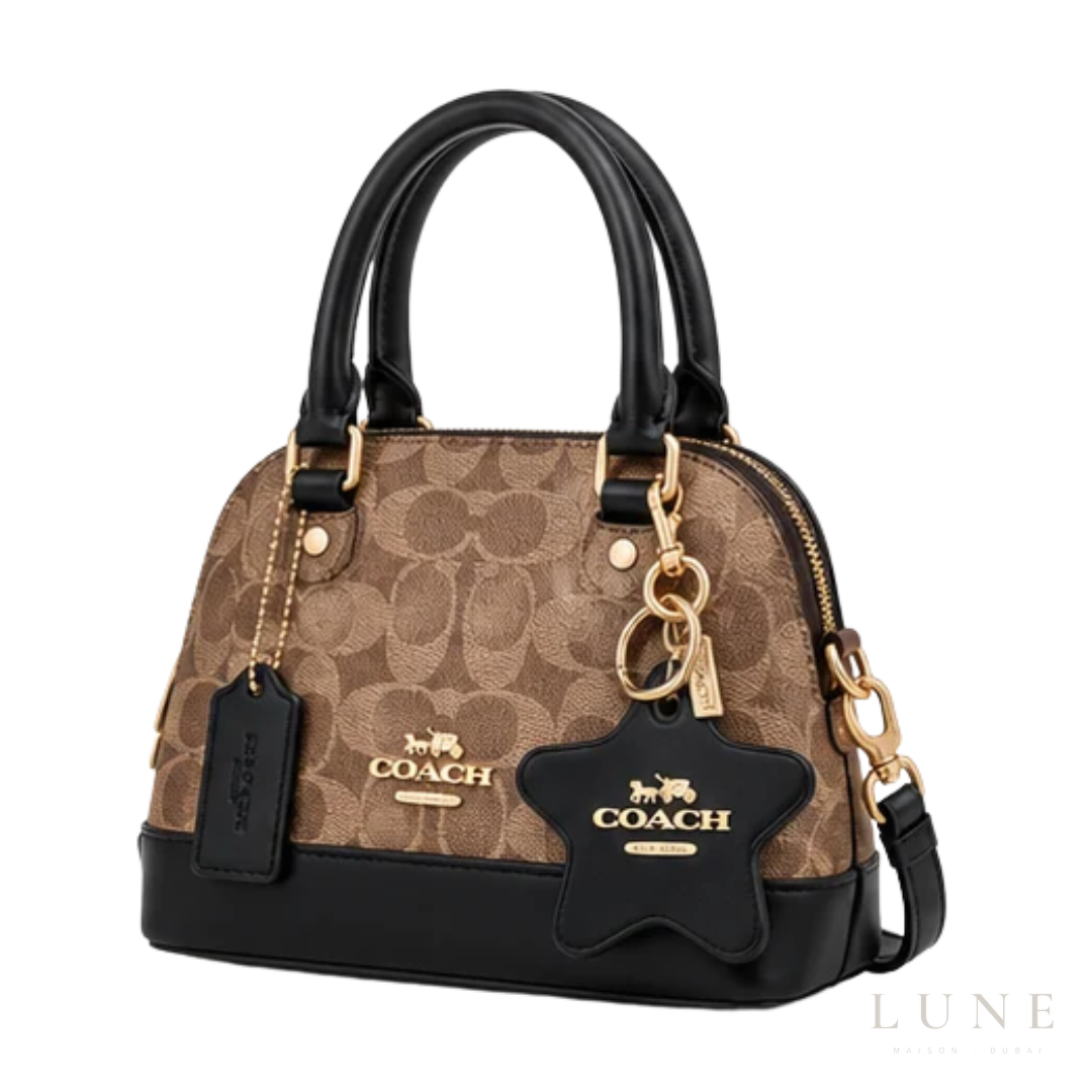 Coach Bag | Mini Sierra Satchel – Brown – Black