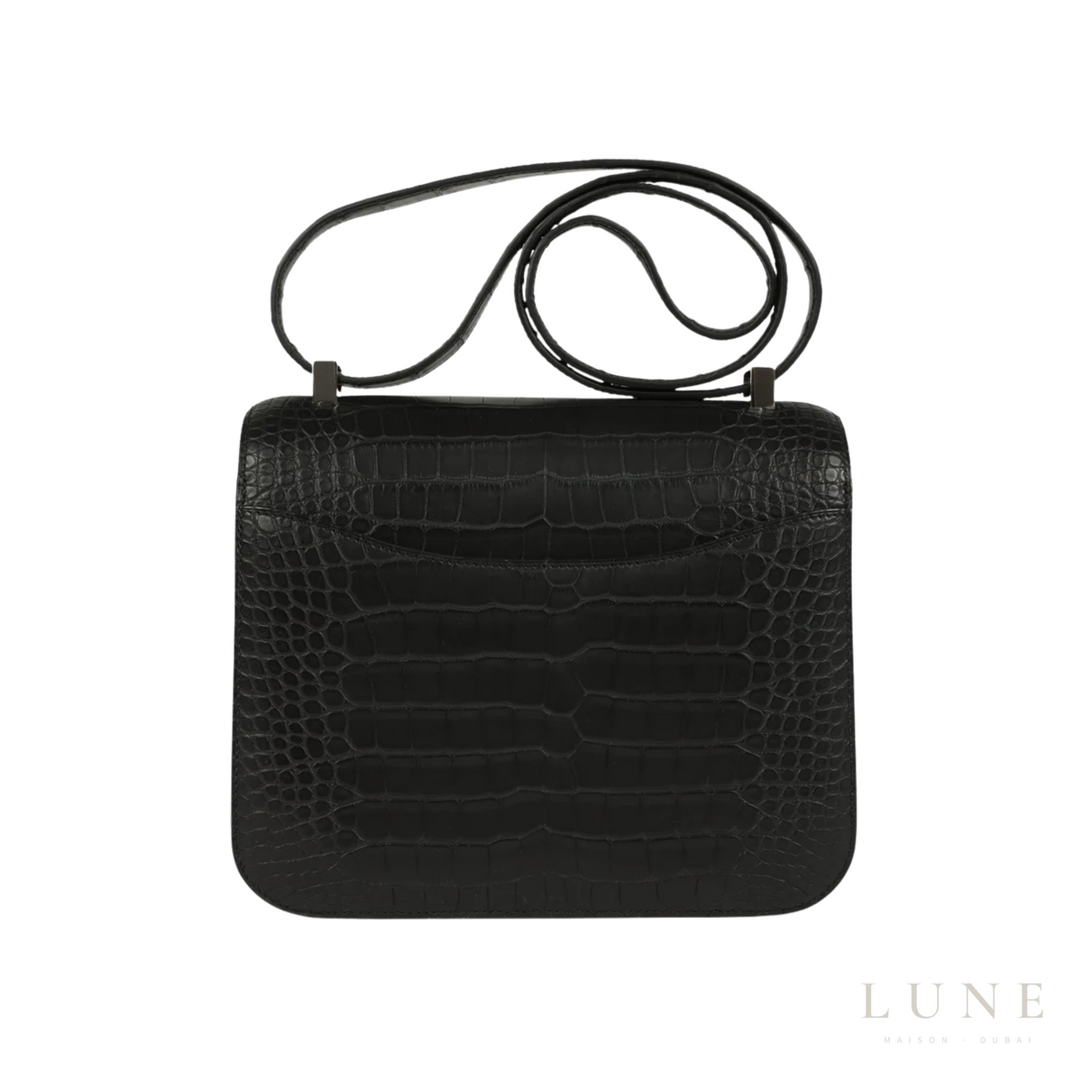 Hermès Constance Black Croc