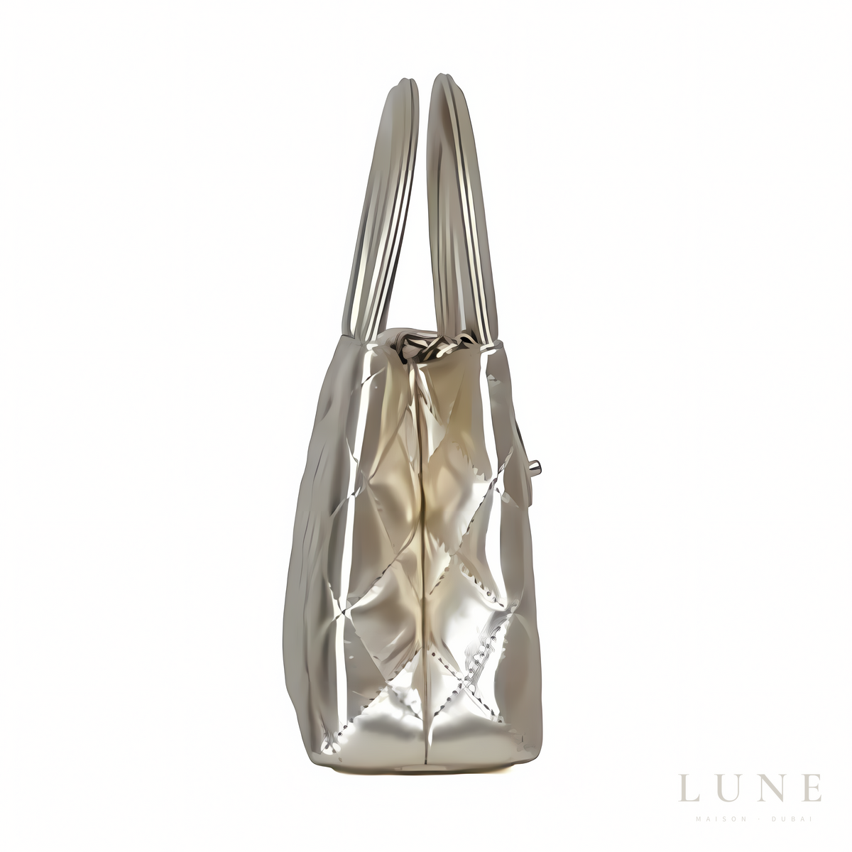 Chanel Kelly Silver Mirrored Calfskin