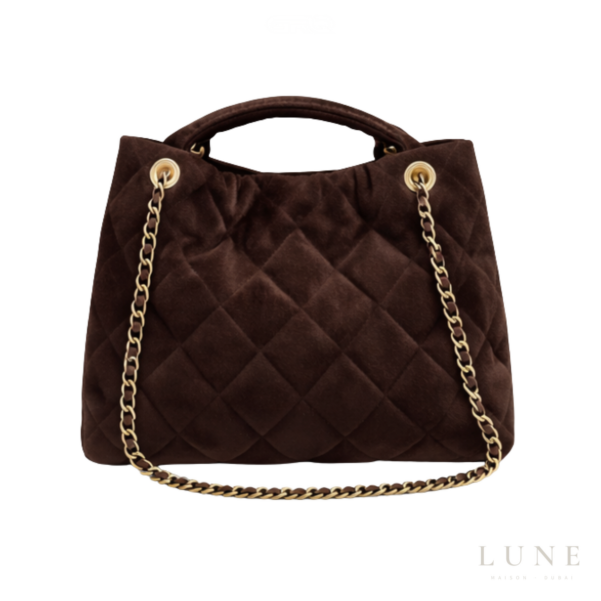 Chanel Bow Bag Dark Brown