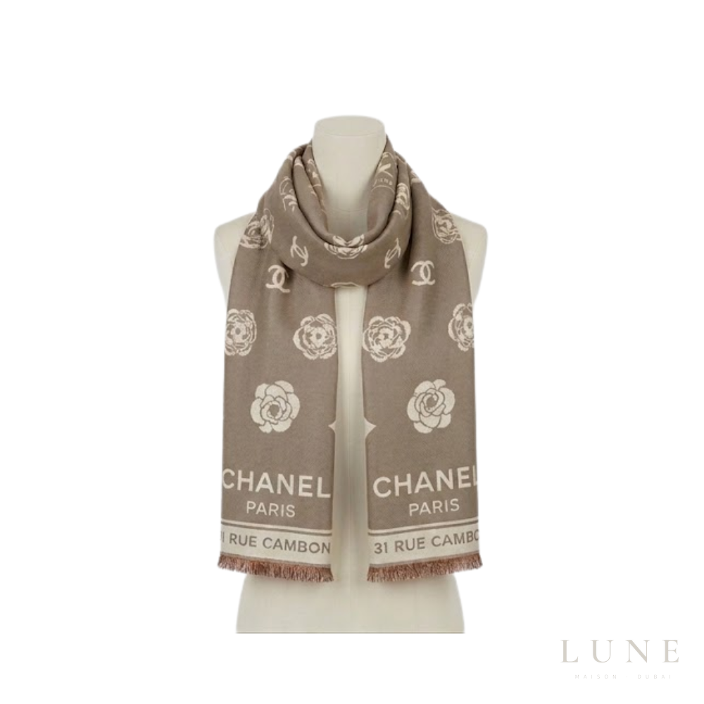 Chanel | Scarf CC Monogram Cream - View 3