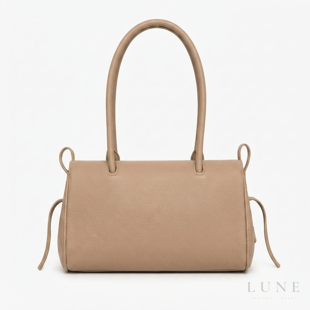 Chanel Grained Calfskin Handbag – Beige - View 4