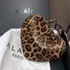 Alaïa Le Cœur Calfskin Bag – Leopard