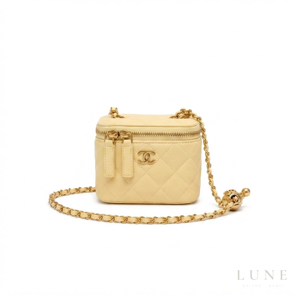 Chanel Mini Vanity Bag – Pastel Yellow - View 1