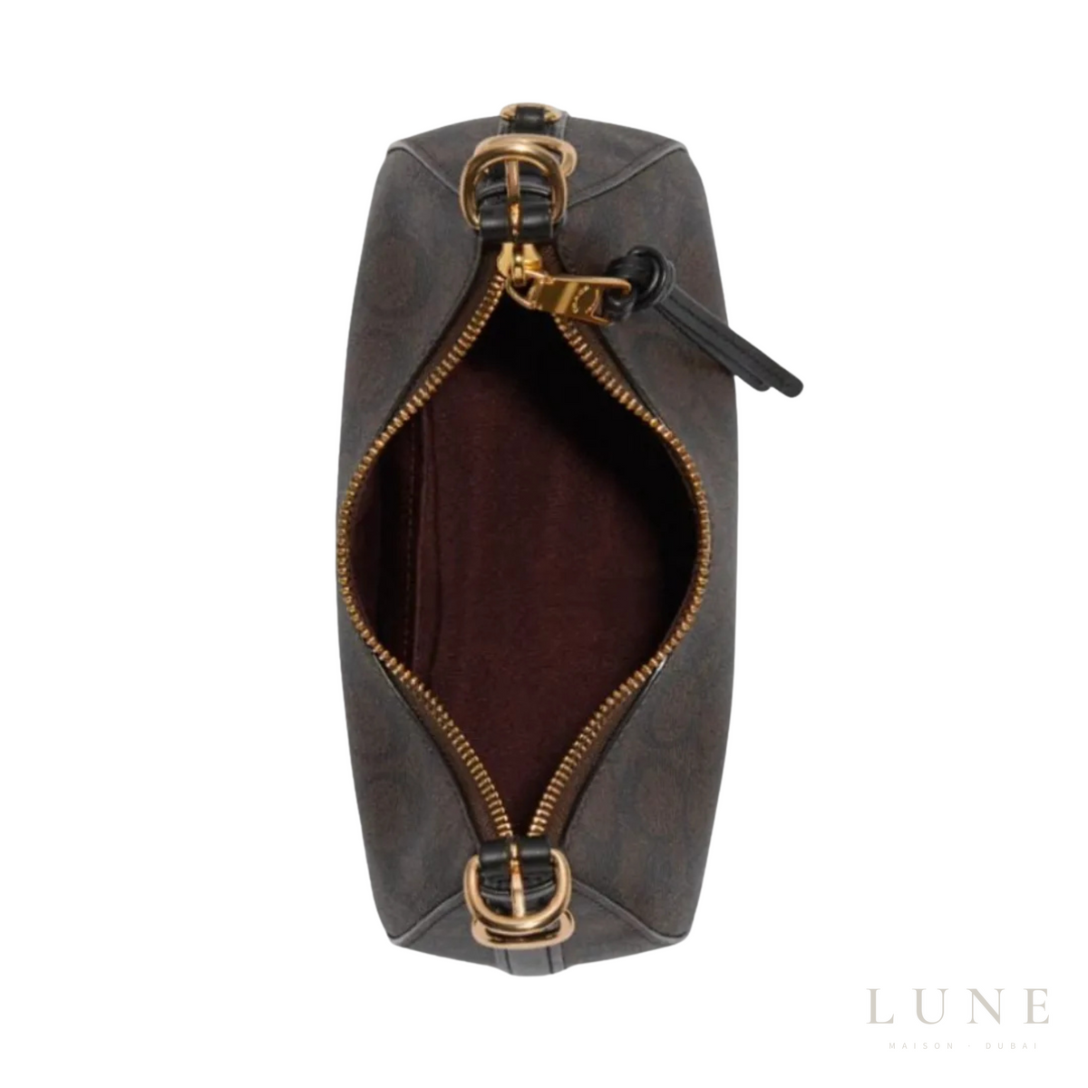 Coach Kleo Hobo Signature Canvas Chestnut Beige
