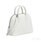 Hermès Bolide 1923 Mini Bag - New White Evercolor Leather