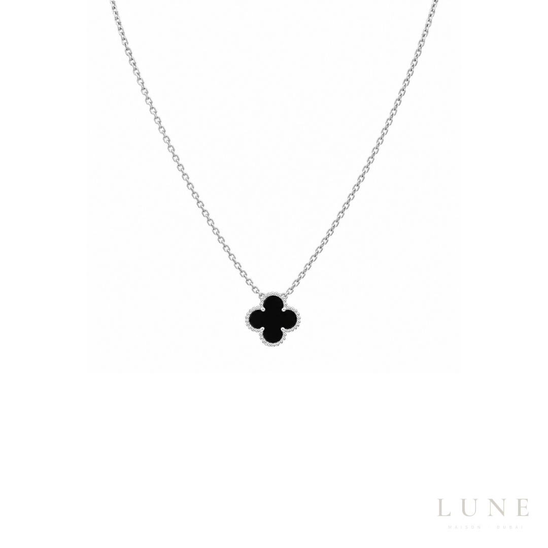 Van Cleef Alhambra Black Necklace