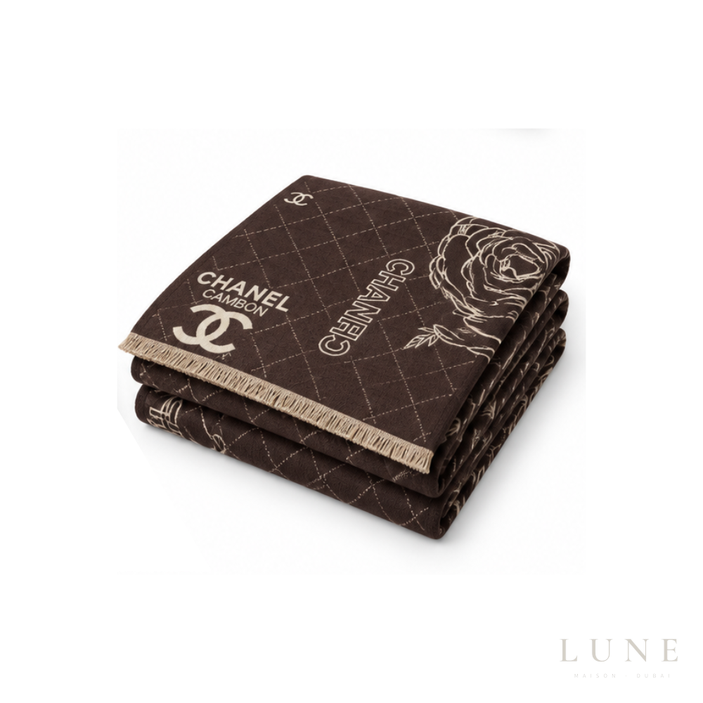 Chanel | Scarf Grid CC Dark Brown - View 4