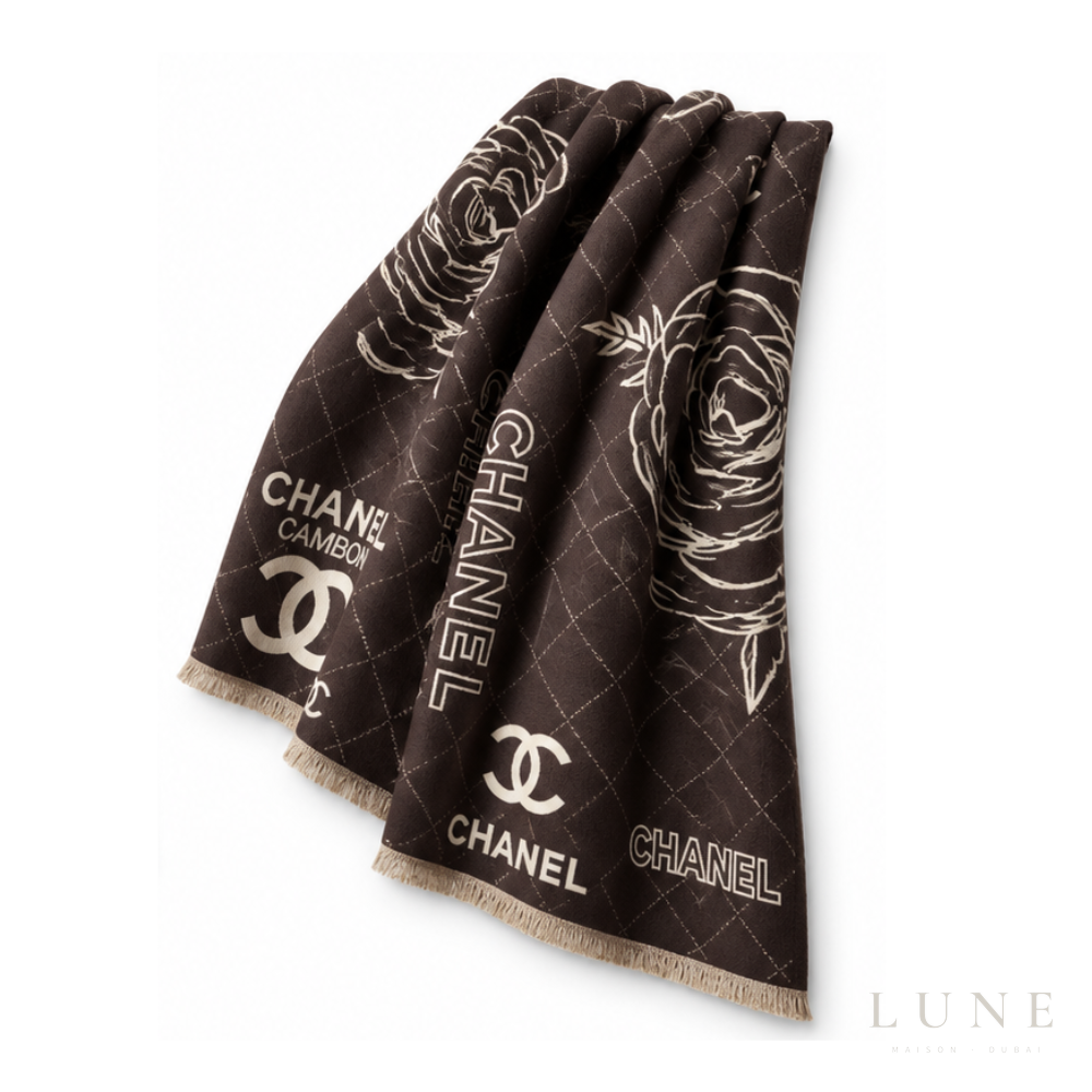Chanel | Scarf Grid CC Dark Brown - View 2