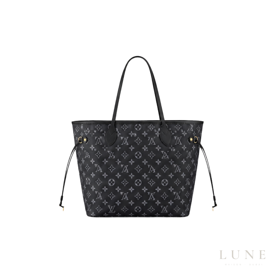 Louis Vuitton Neverfull Tote Bag – Black & Grey - View 3