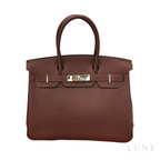 Hermès Burgundy Bag - Image 1