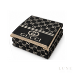 Gucci GG Jacquard Scarf – Black