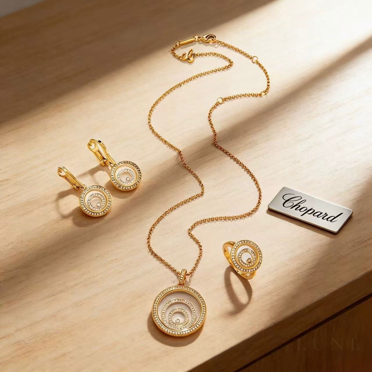 Chopard Happy Spirit Yellow Gold Set