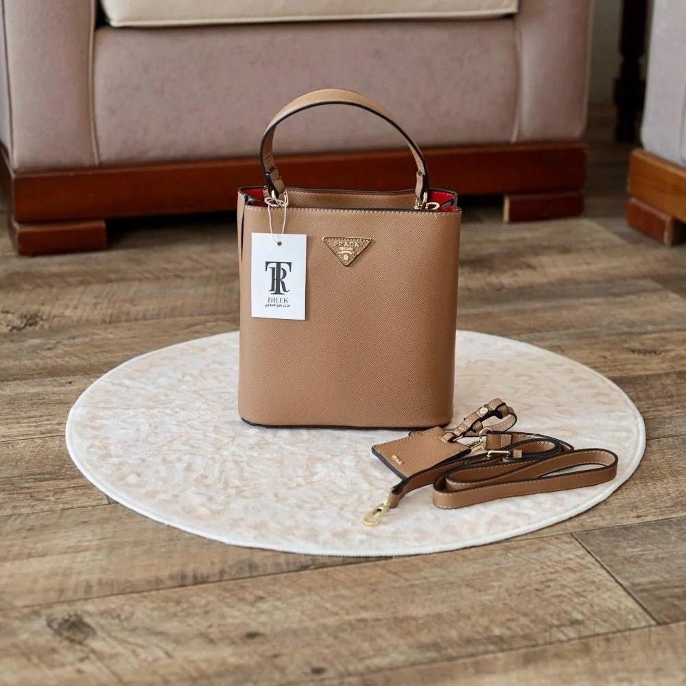 Small Saffiano Panier Bag