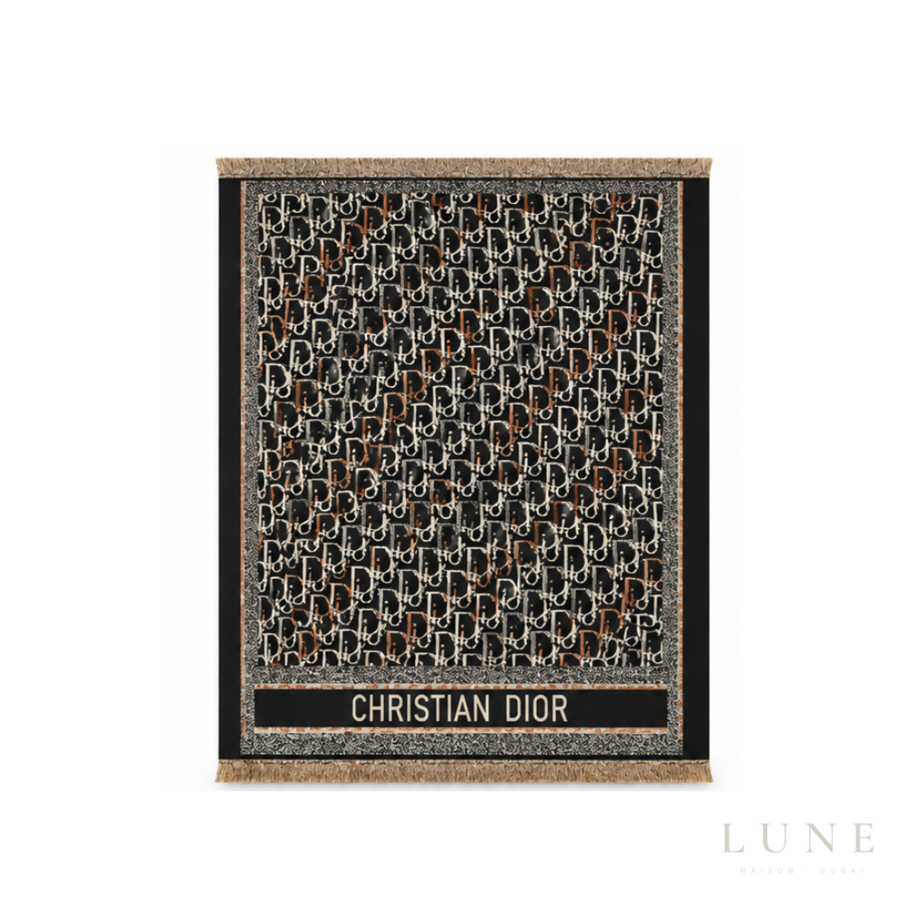 Dior Oblique Scarf – Black