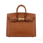 Hermès Birkin 25 Rich Brown Crocodile