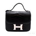 Hermès Constance Black Croc