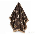 Louis Vuitton Monogram Scarf – Dark Brown