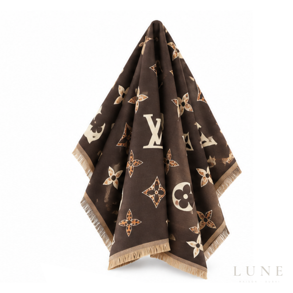 Louis Vuitton Monogram Scarf – Dark Brown