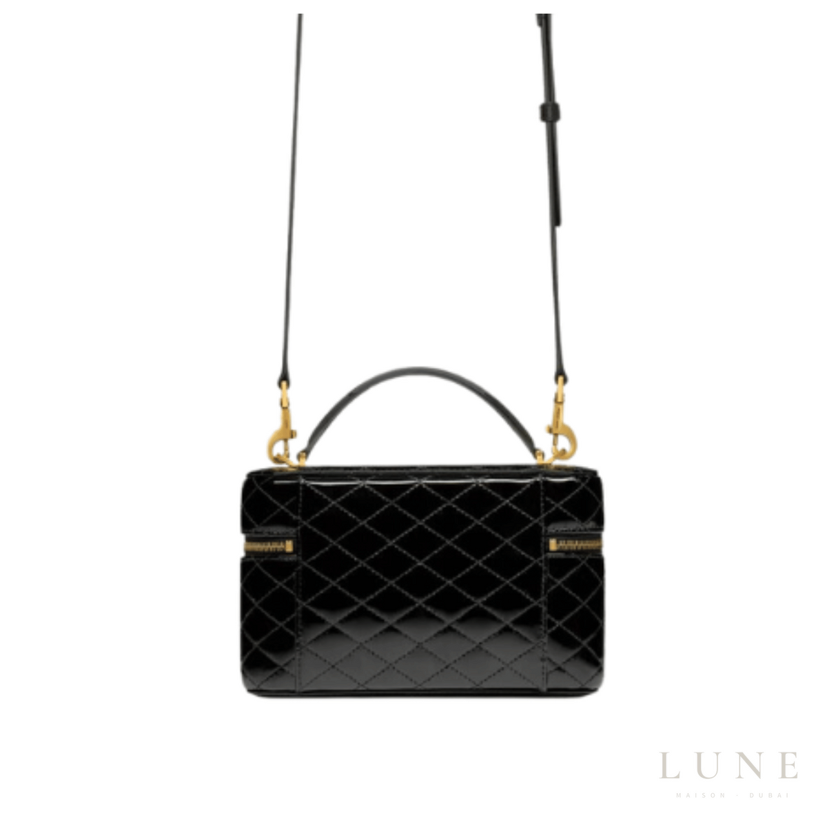 Saint Laurent Gaby Vanity Bag - Black Patent Leather