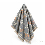 Gucci GG Check Scarf – Grey