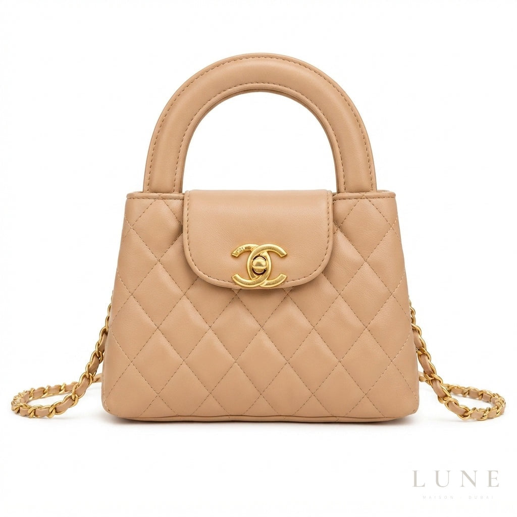 Chanel Kelly Shopper Bag – Beige Quilted - View 1
