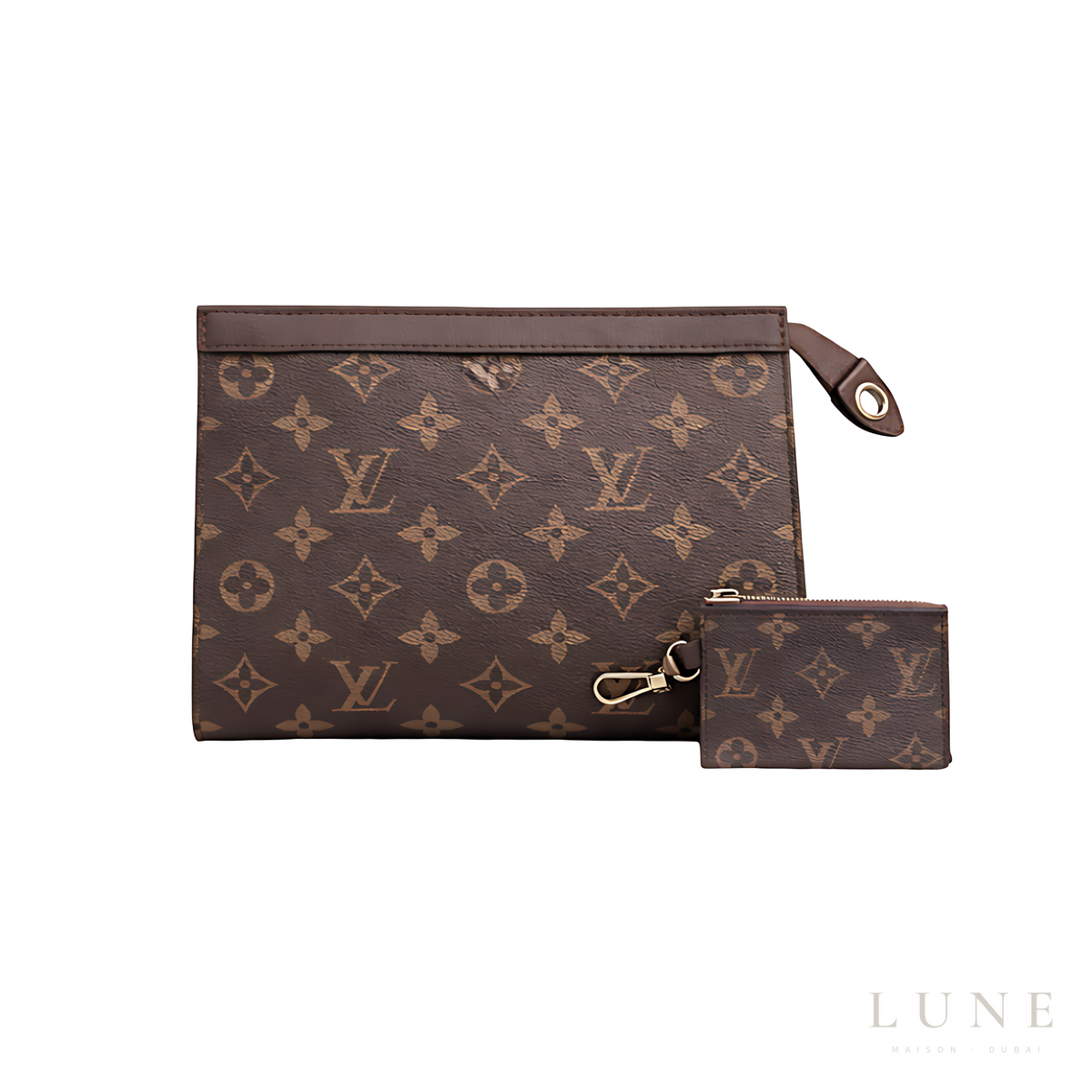 Louis Vuitton Dark Brown LV Design - View 1