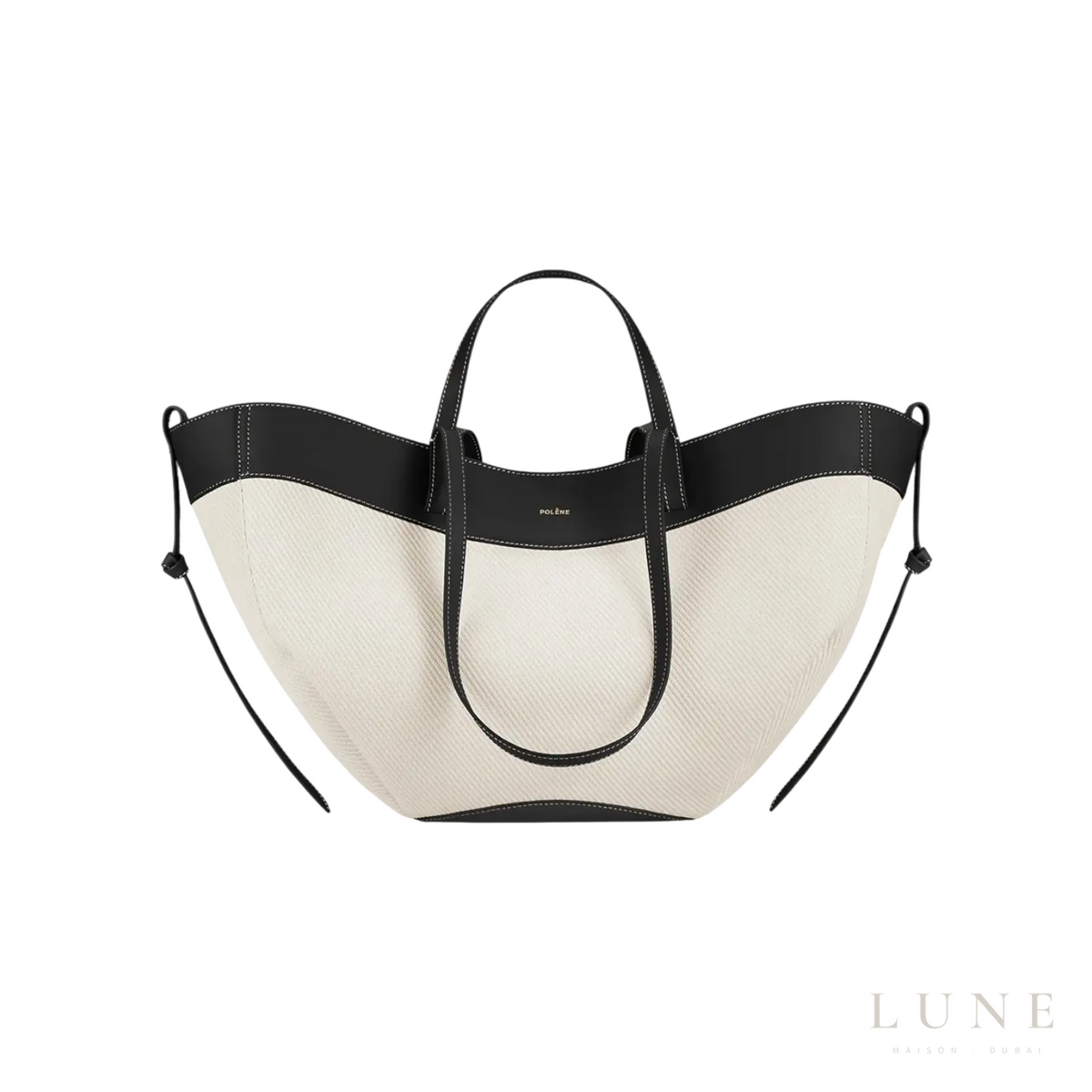 Polène Cyme Tote Bag – Black Canvas - View 1