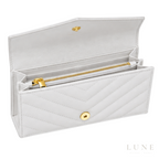 Saint Laurent Cassandre Wallet on Chain – White