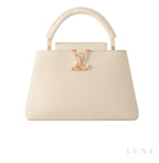 Louis Vuitton Capucines Cream Taurillon Leather