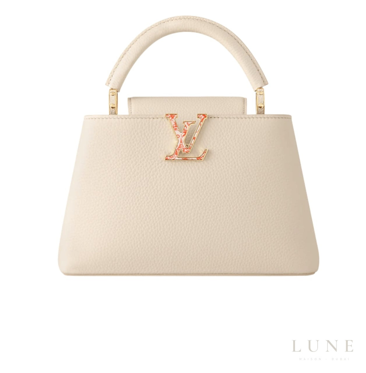 Louis Vuitton Capucines Cream Taurillon Leather