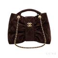 Chanel Bow Bag Dark Brown