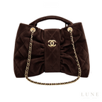 Chanel Bow Bag Dark Brown
