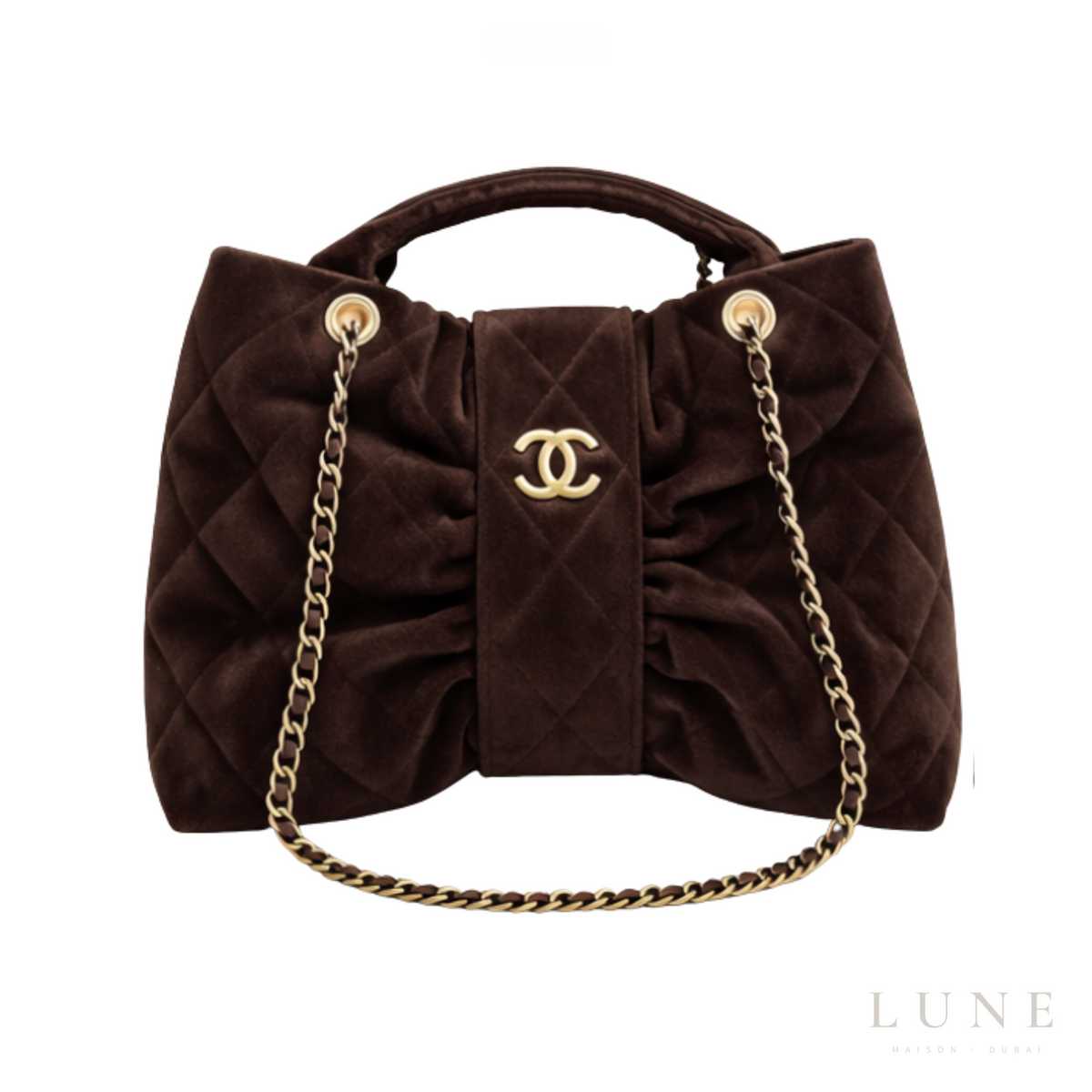 Chanel Bow Bag Dark Brown