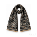 Dior Oblique Scarf – Black