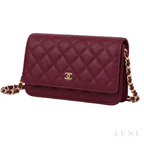 Chanel Bag | Wallet on Chain (WOC)Colour – Burgundy – Raspberry