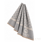 Gucci | Scarf GG Monogram Jacquard Grey - View 2