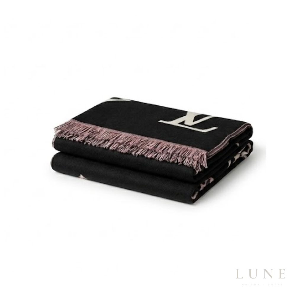 Louis Vuitton Monogram Scarf – Black