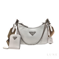 Prada Re-Edition 2005 Re-Nylon White Purse