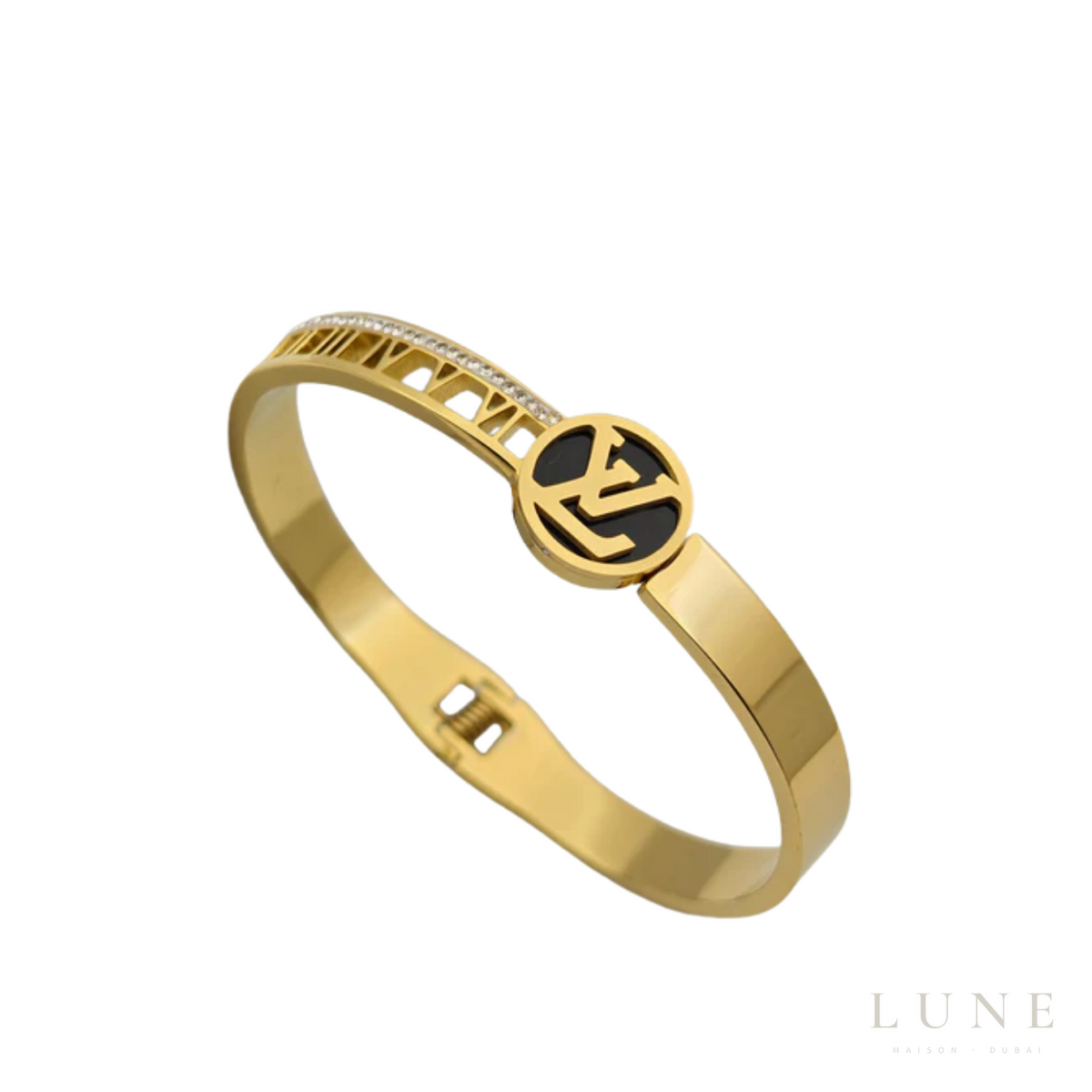 Louis Vuitton Logo Cuff Bracelet