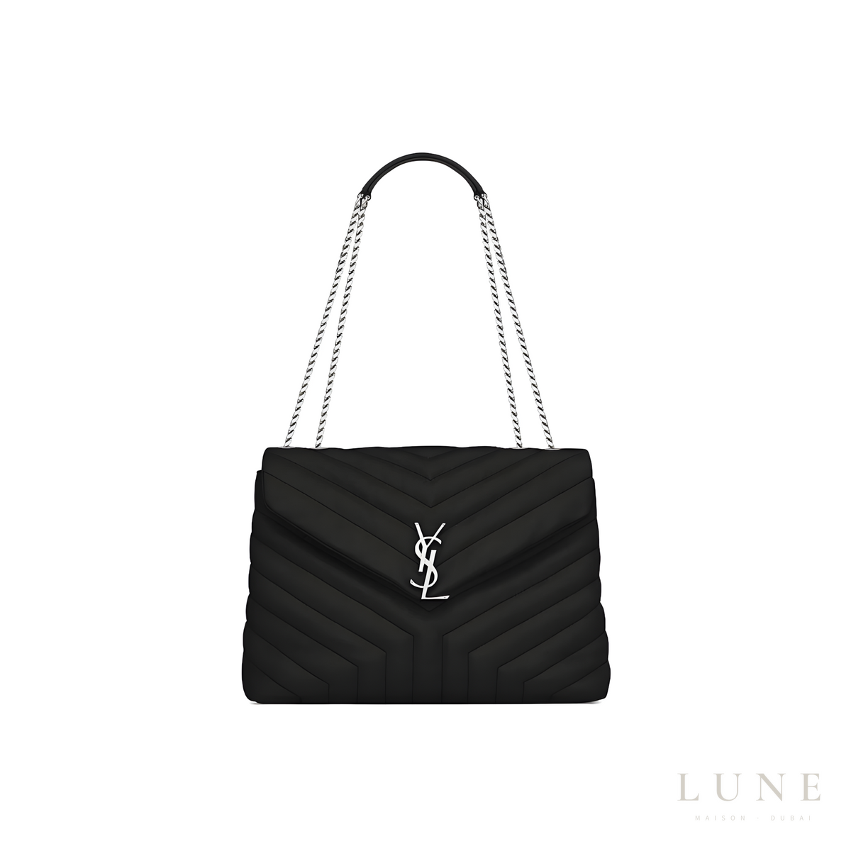 Saint Laurent Loulou Black Silver