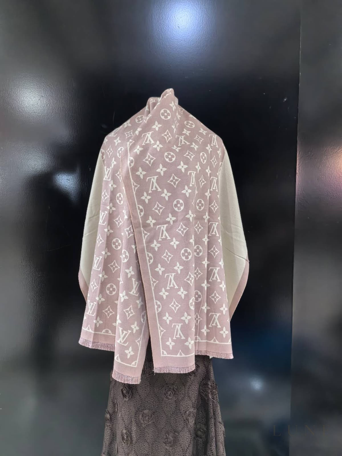 Louis Vuitton Monogram Classic Powder Scarf – Pink