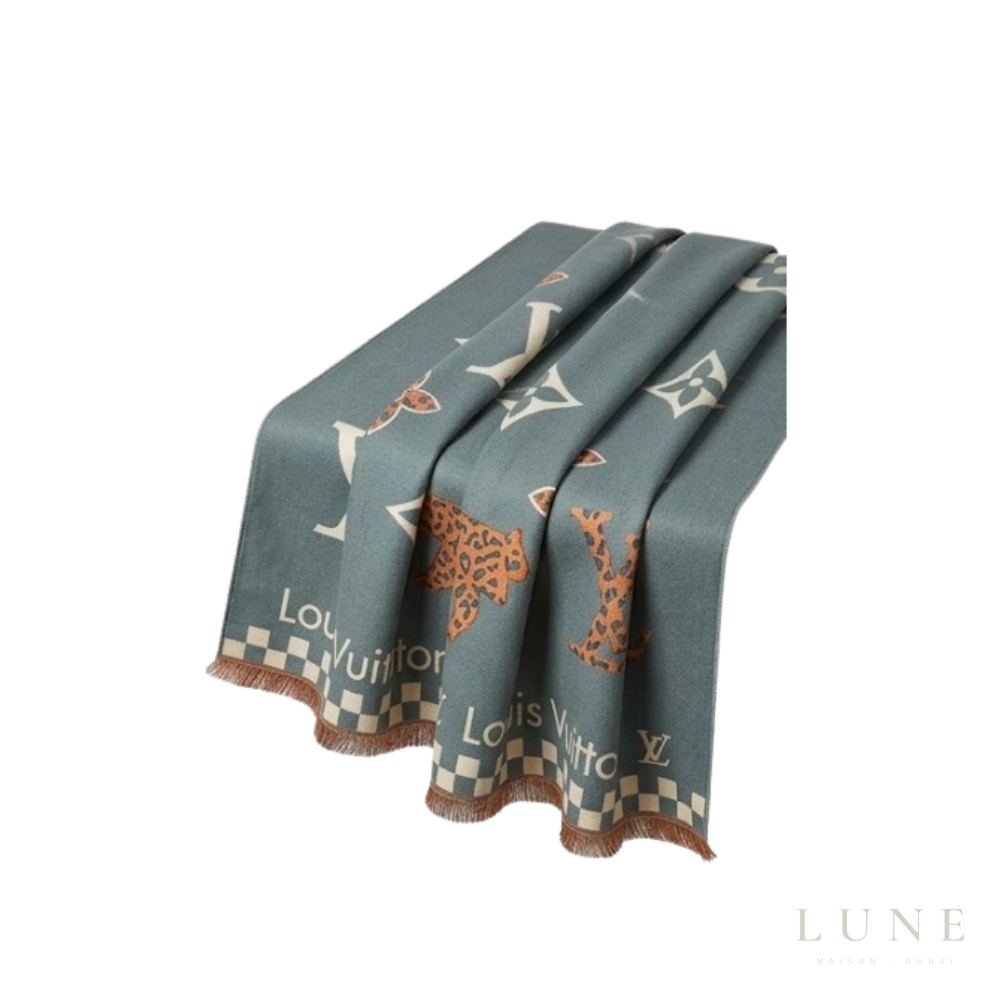 Louis Vuitton Monogram Bleu Canard Scarf