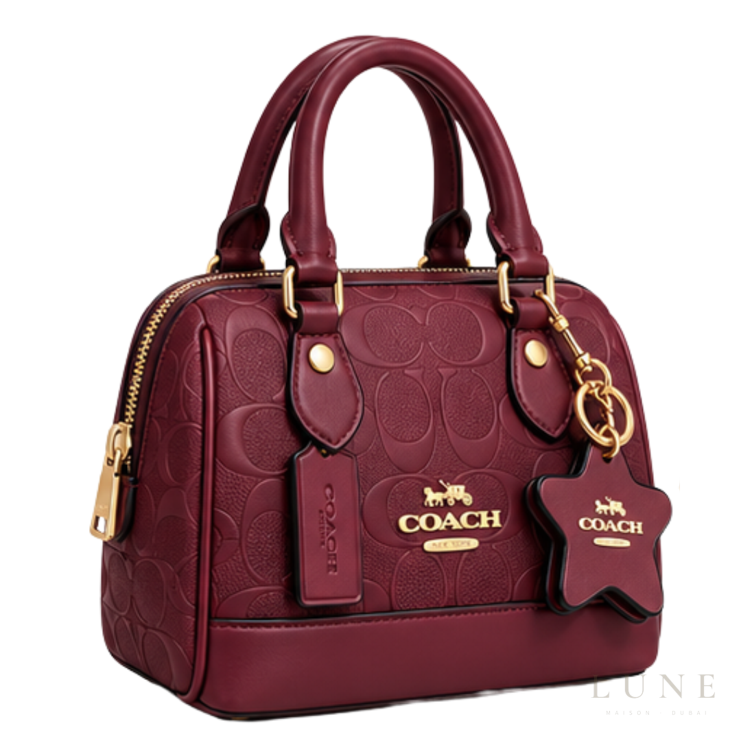 Coach Bag | Mini Sierra Satchel – Maroon – Wine Signature