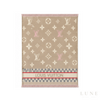 Louis Vuitton Monogram Beige Rose Scarf