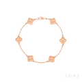 Van Cleef Rose Gold White Bracelet