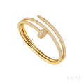 Cartier Juste un Clou Bracelet, Double, Half-Paved